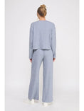 Load image into Gallery viewer, Nila Waffle-Knit Wide Leg Pants - Blue