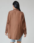Load image into Gallery viewer, Paige Oversized Button-Up Shirt - Cocoa