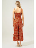 Load image into Gallery viewer, Nora Paisley Jumpsuit - Rust/Ivory