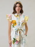 Load image into Gallery viewer, Elena Postcard Ruffle Collared Mini Dress