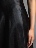 Load image into Gallery viewer, Quinn Bias Midi Skirt - Black / Bronze