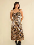 Load image into Gallery viewer, Riri Leopard Slip Midi Dress - Brown/Black