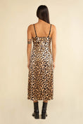 Load image into Gallery viewer, Riri Leopard Slip Midi Dress - Brown/Black