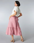 Load image into Gallery viewer, Rosie Tiered A-Line Midi Skirt - Dusty Rose