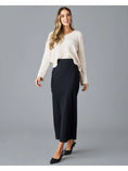 Load image into Gallery viewer, Sadie Straight Maxi Skirt - Black