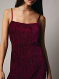 Load image into Gallery viewer, Serafina Velvet Midi Dress - Berry