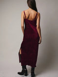 Load image into Gallery viewer, Serafina Velvet Midi Dress - Berry