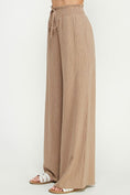 Load image into Gallery viewer, Terra Striped Linen Blend Pants - Fawn/White