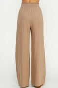 Load image into Gallery viewer, Terra Striped Linen Blend Pants - Fawn/White