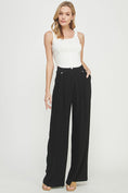Load image into Gallery viewer, Stephanie Linen Trouser Pants - Black
