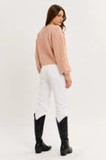 Load image into Gallery viewer, Susie Ribbon Tie Cable Knit Cardigan - Strawberry Milk