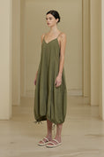 Load image into Gallery viewer, Tanya Cotton Poplin Parachute Cargo Dress - Olive