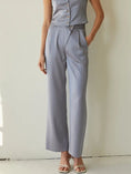 Load image into Gallery viewer, Alon Wide Leg Satin Pants - Light Blue