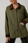 Load image into Gallery viewer, Winona Barn Jacket - Olive/Brown