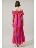 Load image into Gallery viewer, Yolanda Floral Smocked Maxi Dress - Orange/Pink/Multi