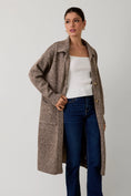 Load image into Gallery viewer, Zara Collared Maxi Cardigan - Brown Mutli