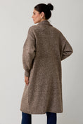 Load image into Gallery viewer, Zara Collared Maxi Cardigan - Brown Mutli
