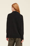 Load image into Gallery viewer, Cassandra Funnel Neck Sweater - Black