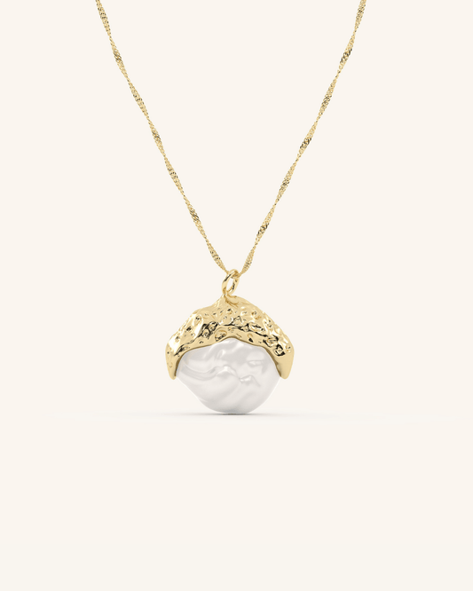 Isle Pearl Necklace - Gold
