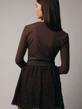 Load image into Gallery viewer, Amber Long Sleeve Shrug Top - Brown
