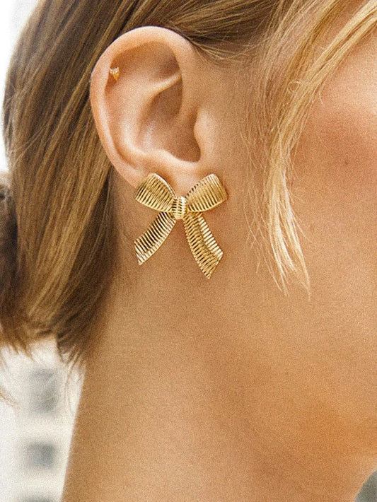 Anna Bow Stud Earrings