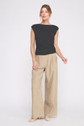 Load image into Gallery viewer, Sophie Boatneck Sleeveless Top - Black
