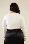 Load image into Gallery viewer, Brooklyn Square Neck Corset Crop Top - Ivory
