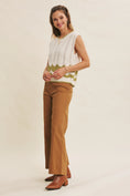 Load image into Gallery viewer, Charlie Cable Knit Sweater Tank - Cream/Sage
