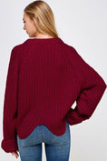 Load image into Gallery viewer, Ciara Knit Crewneck Sweater - Cranberry

