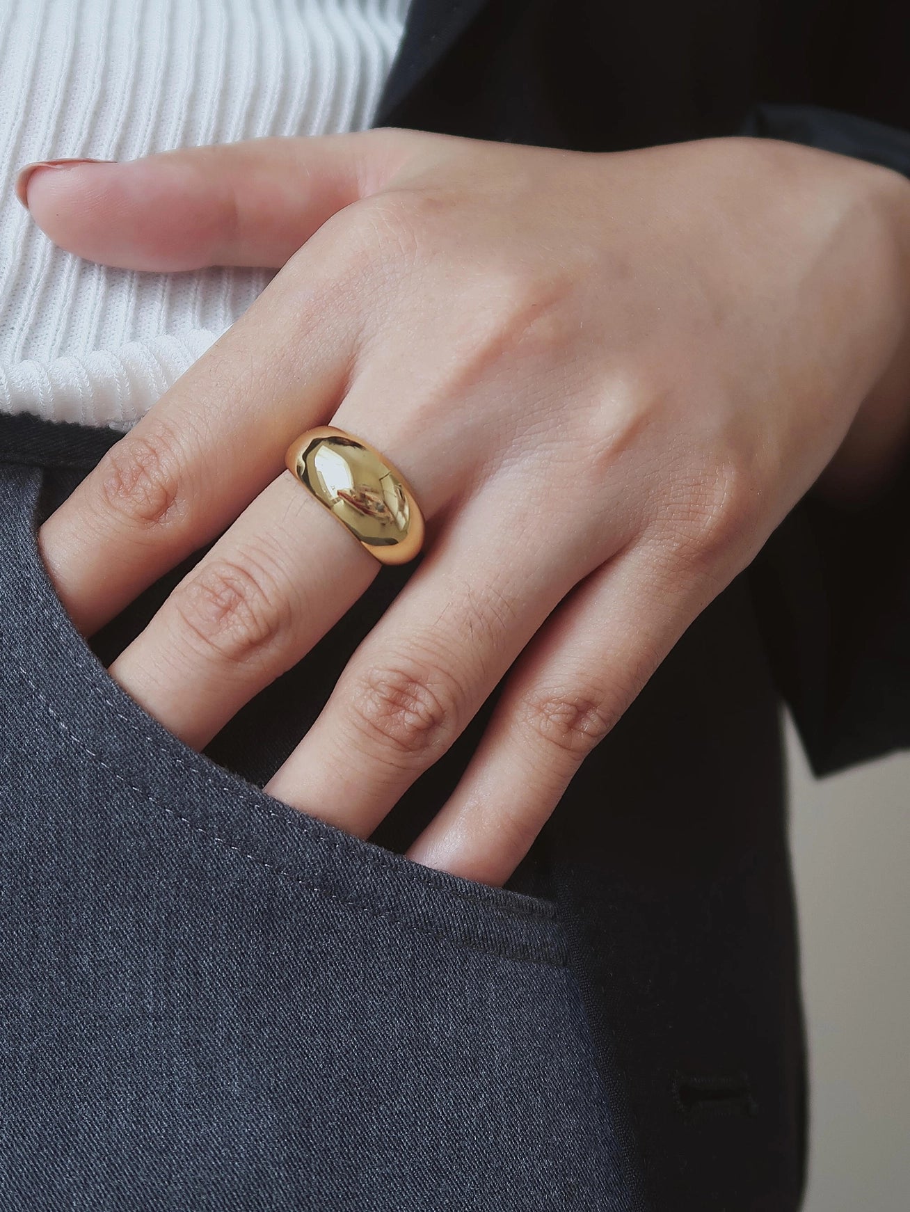 Coco Chunky Dome Statement Ring