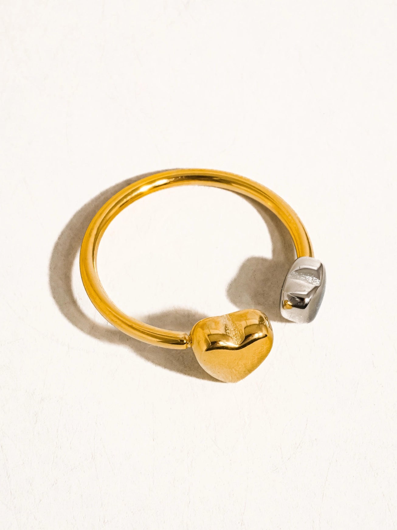 Covey Two-Tone Heart Ring