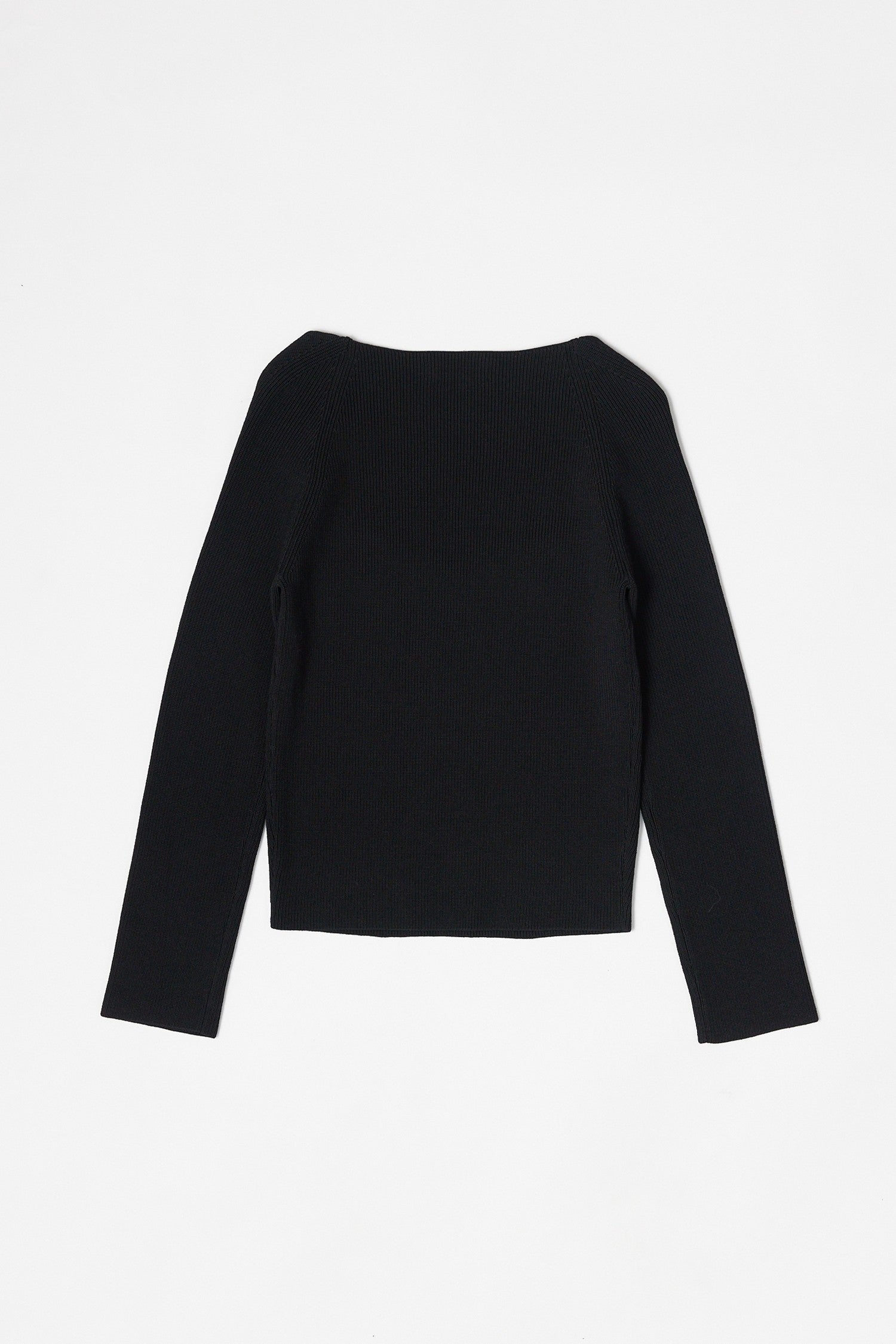 Darcie Sweetheart Long Sleeve Top - Black