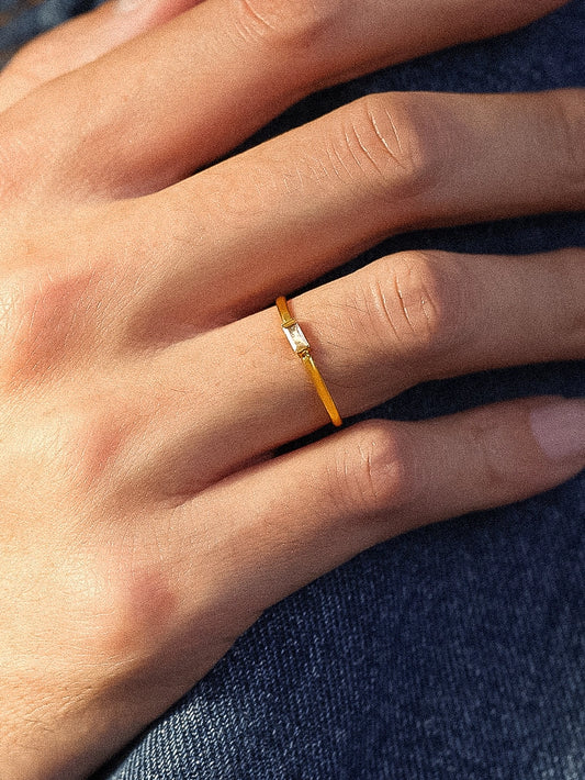Dari Minimalist CZ Ring
