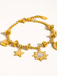 Load image into Gallery viewer, Elara Star and Moon Charm Bracelet

