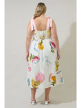 Load image into Gallery viewer, Elena Postcard Midi Dress - Plus - Ivory/Multi
