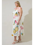 Load image into Gallery viewer, Elena Postcard Midi Dress - Plus - Ivory/Multi
