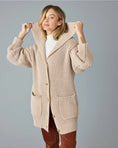 Load image into Gallery viewer, Faye Shawl Collar Long Cardigan - Cobblestone
