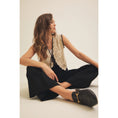 Load image into Gallery viewer, Gabriela Crochet Sweater Vest - Natural/Black
