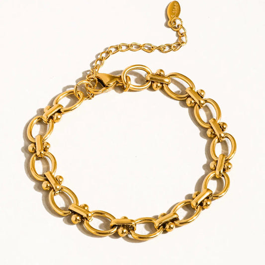 Giada Braided Chain Bracelet - Gold