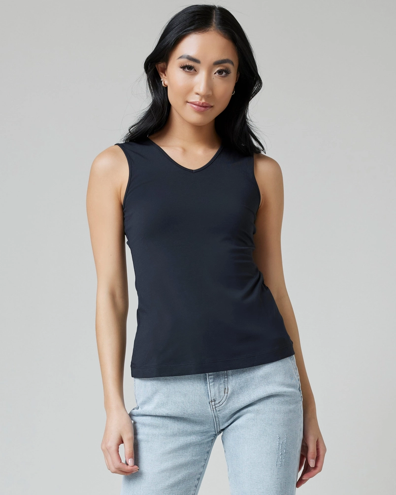 Hannah Reversible Tank Top - Black