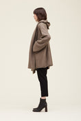 Load image into Gallery viewer, Ivana Hooded Oversized Cardigan - Ivory/Field Grey

