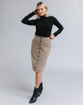 Load image into Gallery viewer, Ivy Plaid Button-Down Skirt - Brown/Black
