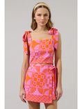 Load image into Gallery viewer, Jaclyn Retro Geo Crop Top - Orange/Magenta
