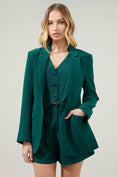 Load image into Gallery viewer, Jade Single Breasted Notch Lapel Blazer - Emerald
