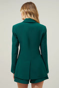 Load image into Gallery viewer, Jade Single Breasted Notch Lapel Blazer - Emerald
