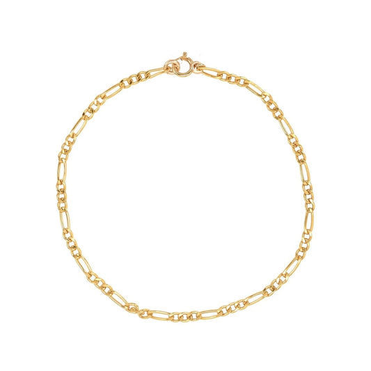 Janelle Figaro Chain Link Bracelet - Gold