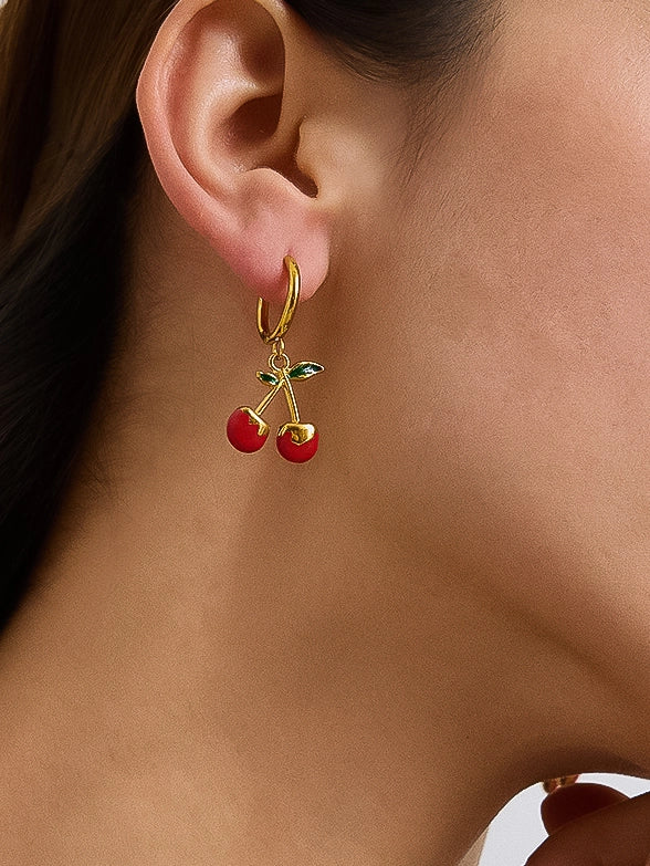 Jenny Vintage Cherry Earring