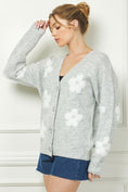 Load image into Gallery viewer, Jess Floral Textured Cardigan
