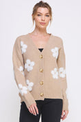 Load image into Gallery viewer, Jess Floral Textured Cardigan
