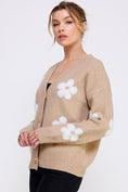 Load image into Gallery viewer, Jess Floral Textured Cardigan
